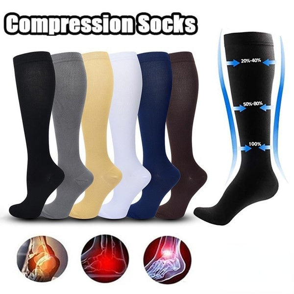 1-2Pairs Compression Socks 15-30 MmHg Men´s Women´s Compression Socks Graduated S-XXL
