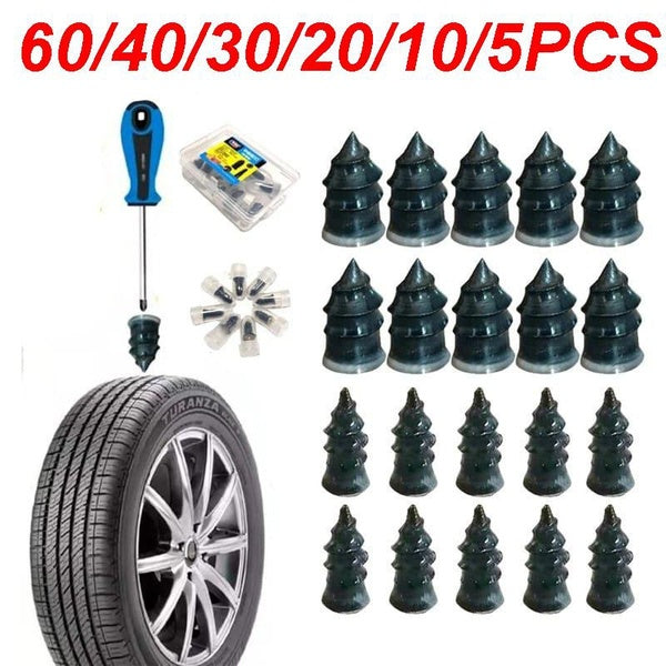 60-40-30-20-10-5pcs Vacuum Tire Repair Rubber Nail Fast Tool Self-Service Tire Puncture for Car Truck Motorcycle Scooter Bike