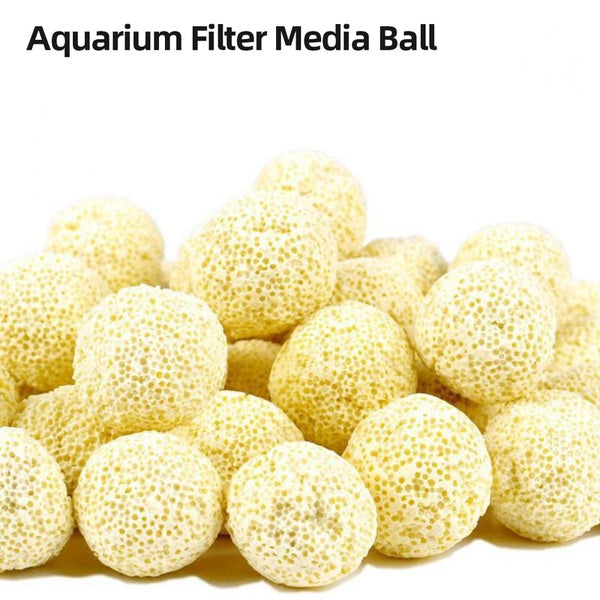 10-40 pièces en céramique boule biochimique filtre média nitrifiant bactéries maison Aquarium filtre accessoires pour aquarium nettoyage de l'eau