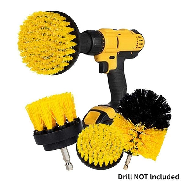 1-3 Pack Drill Brush Electric Scrubber Cleaning Brush Set Universal Drill Brush Set for Grout, Floor, Tub, Shower, Tile, Bathroom and Kitchen Surface
