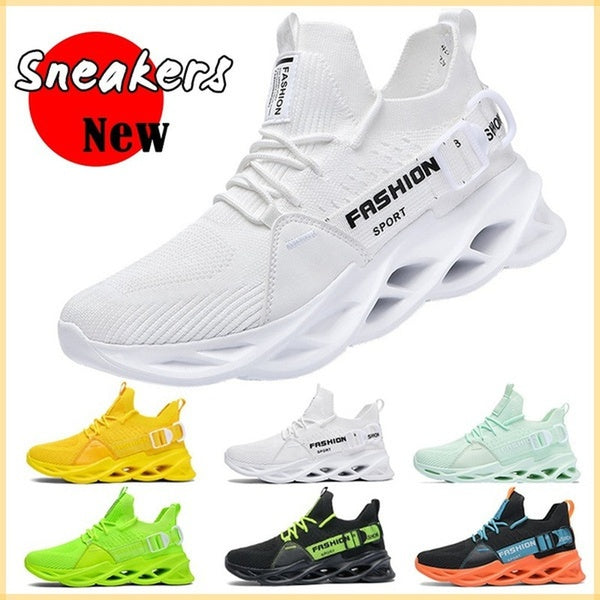 Fashion Men's Trainer Shoes Lightweight Breathable Sport Tennis Running Sneakers Comfortable Fitness Gym Shoes