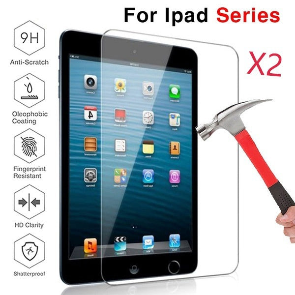2020NEW!!! 2pack for IPad Screen Protector Anti-scratch 9H Tempered Glass for IPad 2 3 4 5 6 IPad 2017 2018 Air 2 9.7'' Mini 2 Mini 3 Mini 4 Mini 5 7