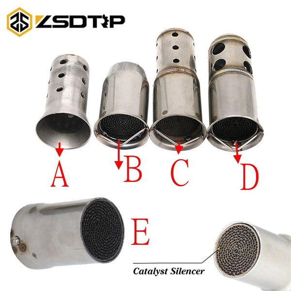 Motorcycle Universal Exhaust Pipe Silencer DB killer Catalyst Motorbike Exhaust Muffler Silencer Noise Sound Eliminator 50.8mm-60mm