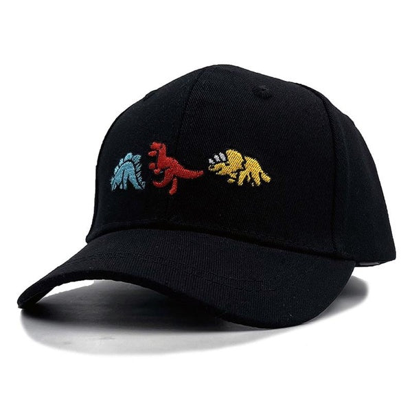 new 3-8 Years Children Hat Cartoon Little dinosaur embroidery Baseball cap Kids cotton snapback Fashion hat Hip Hop Boys Girls