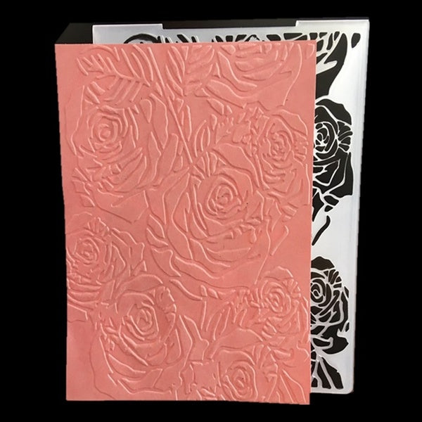 Rose Pattern Plastic Embossing Folder for DIY Scrapbooking Paper Card Photo Album Decorative