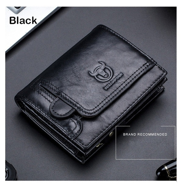 men Wallet Genuine Leather Men's Purse Design male Wallets With Zipper Coin Pocket Card Holder Luxury Wallet