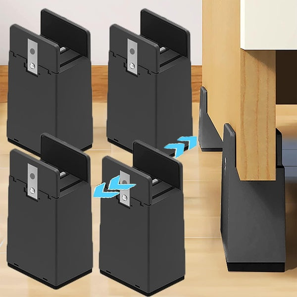 2in-4inch Bed Furniture Heavy Duty Risers Pack Desk Risers for Bed Desk Sofa Legs to Elevate Height, for Dorm Chair Twin XL, Couch Table Risers Heigh