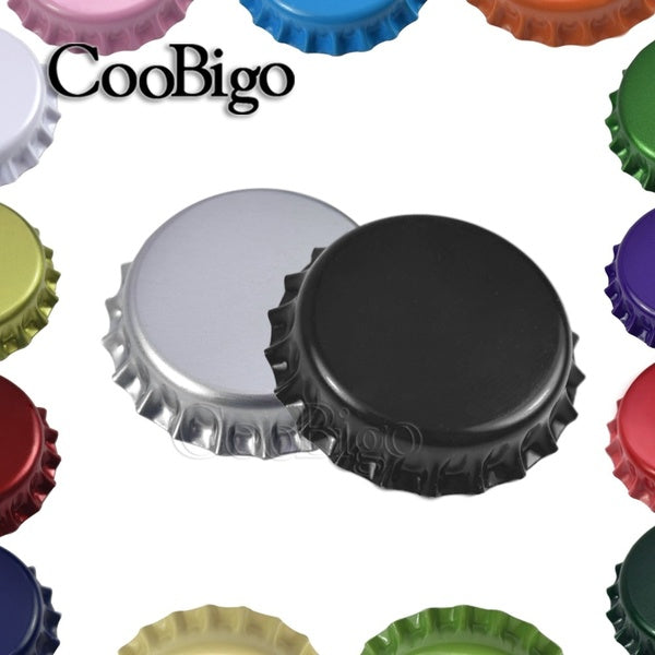 50pcs-lot Colorful Metal Beer Bottle Cap 32mm Wine Stopper Vinegar Soy Corktail Lid Bottle Cover Good Seal Kitchen Gadgets
