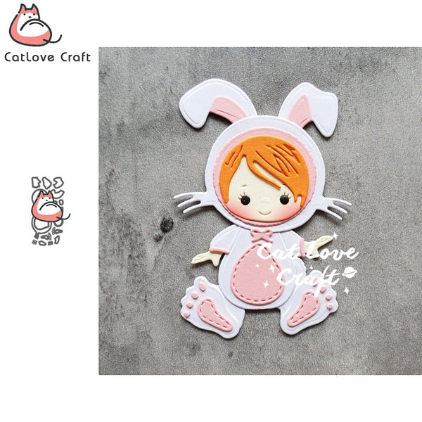 Catlove lapin bébé Animal métal matrices de découpe Scrapbooking pochoir découpes carte faisant bricolage artisanat gaufrage nouveaux matrices pour 2