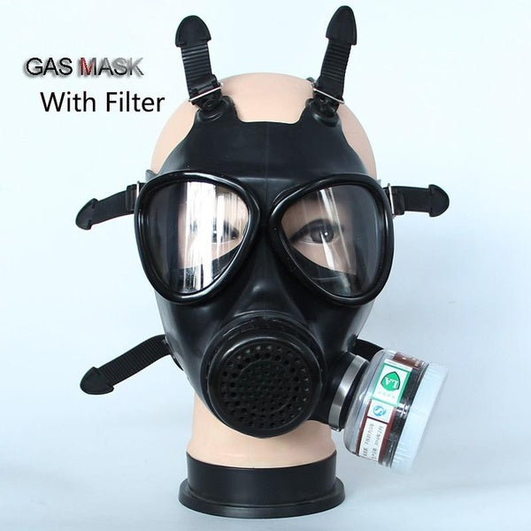 1Set Paint Spray Military soviet Army Gas mask Rubber Full face mask Respirator with filter 40mm