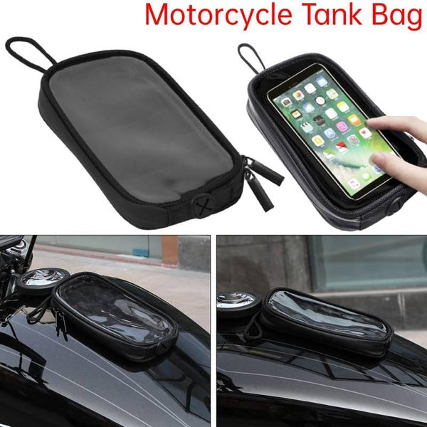Universal Motorcycle Tank Bag Touch Screen Phone Holder Pouch with 7 Strong Magnets Waterproof Motorcycle Fuel Tank Bag Magnetic Motorcycle Bag