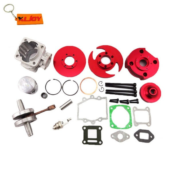 XLJOY 44mm Big Bore 3 Grooves Cylinder Kit Crankshaft Gasket Set For 47cc 49cc Mini Dirt ATV Pocket Bike