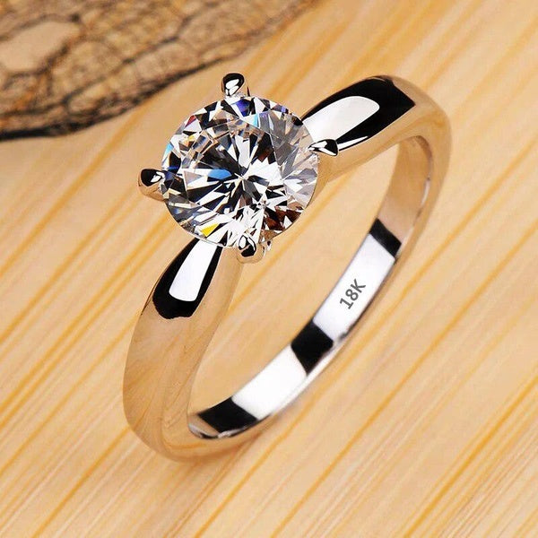 Never Fade Certified White Tibetan Silver Rings for Women Fashion Jewelry Natural Clear Cubic Zirconia Rings Wedding Accessories Matron Inn