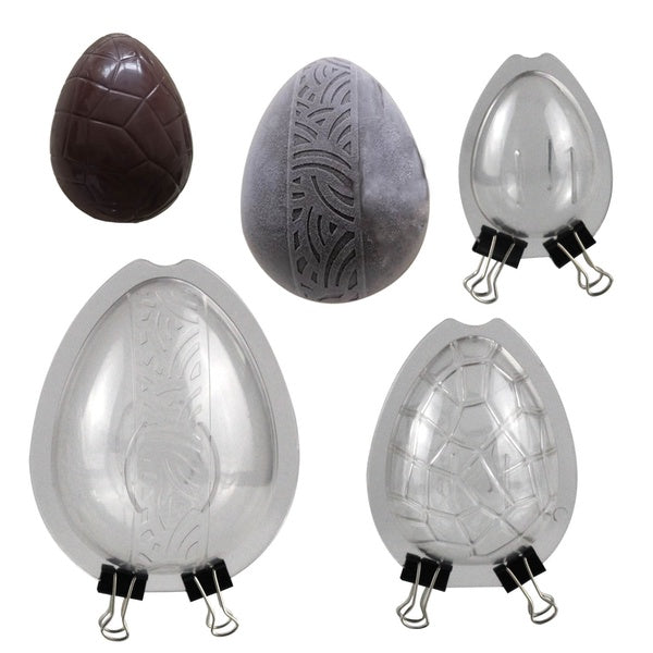 3D Easter eggs Polycarbonate chocolate mold,cake decoration candy mold DIY Pastry baking for cake Confectionery tools