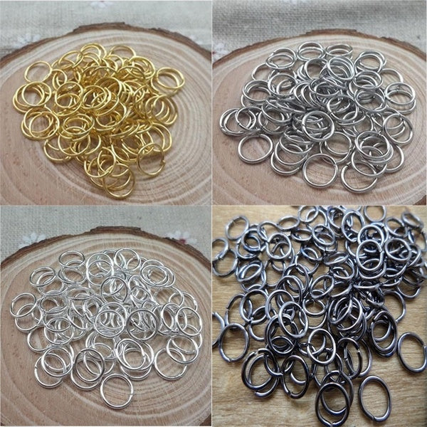 4-5-6-8-10-12-14-16-20mm Jump Rings Silver Split Open Rings Connectors For Diy Jewelry Finding Making Accessories Matron Inn