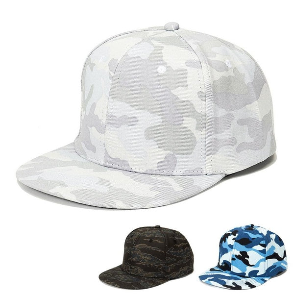 Top Level Camo Cotton Snapback Hat Outdoor Sun Protection Military Sports Caps Flat Visor Hip Hop Baseball Hats