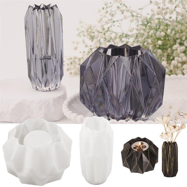 2styles Silicone Molds for DIY Resin-Concrete Small Vases