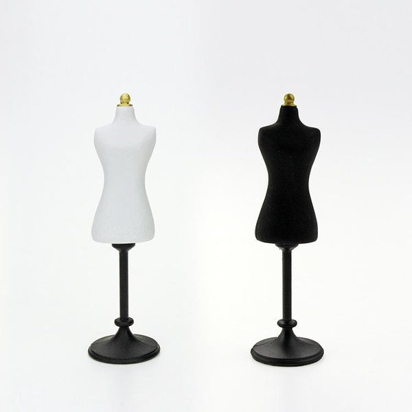 1:12 Dolls Clothes Mannequin Model Display Holder Miniature Doll Dress Outfit Rack Stand Dollhouse Accessories