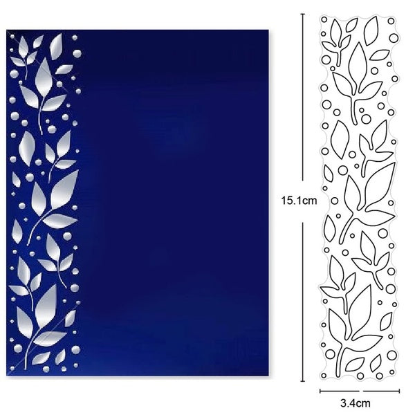 Leaf Branches Strip Border Metal Cutting Dies Stencils for DIY Scrapbooking-photo Album Stamps Decorative Embossing Paper Craft