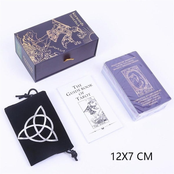12x7 cm Keywords Tarot Deck Deck For Beginners Learning Divination And Tarot Cards Paper Manual