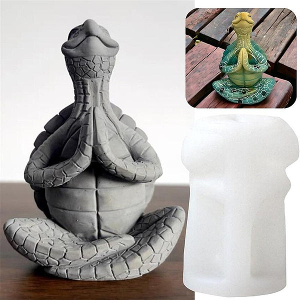 Small Yoga Turtle Silicone Mold for Craft DIY