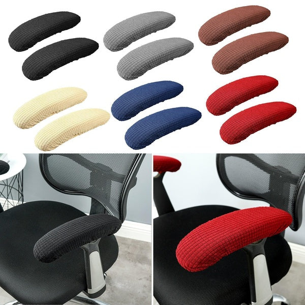 2pcs-set Chair Armrest Pads For Home or Office Chairs For Elbow Relief Polyester Armrest Gloves Slip Proof Sleeve Pack Chair Cover