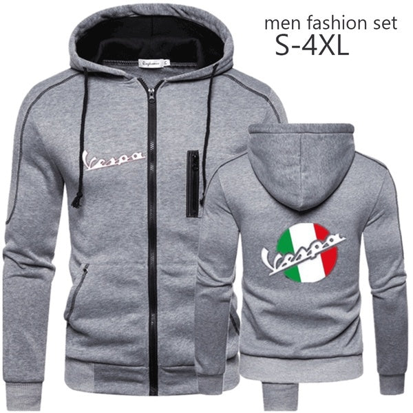 Fashion Men's Printed Coat Autumn and Spring Zipper Hoodie Casual Zipper Jacket Outfit Sweater for Men Male 's Top Pullover Jacket Sport Tracksuit Jo