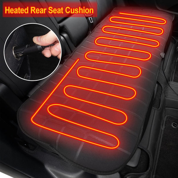 Car Heated Rear Seat Cover Cushion Seat Heater Warmer 12V 24V Heating Warming Winter Pad Protector Cover Car Styling