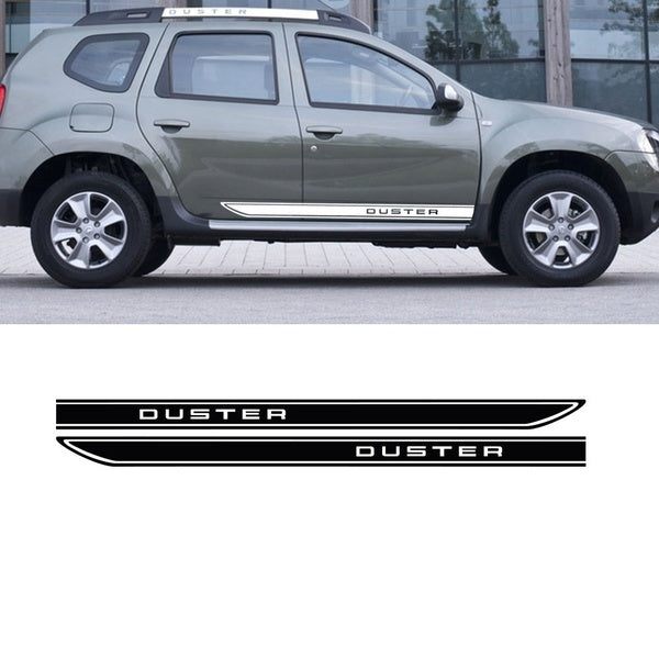 2Pcs Car Side Door Stripe Sticker Auto Sport Styling Decal Vinyl Film Automobile Car Tuning Accessories For Dacia Renault Duster