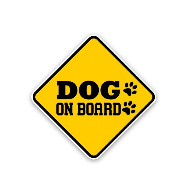 15.9CM*15.9CM DOG ON BOARD Decal Warning Car Sticker 12-40351