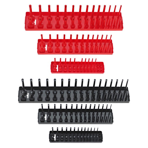 ABN Tool Box Socket Organizer Tray Set - 6pk Small and Deep Well Socket Holders