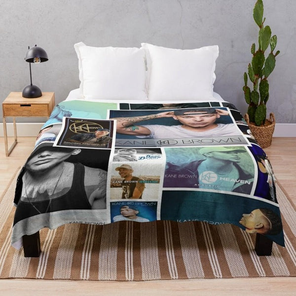 Kane Brown Throw Blanket Super Soft Warm Cozy Blanket Sofa Bedroom Flannel Bed Blanket Pet Baby Adult Blanket