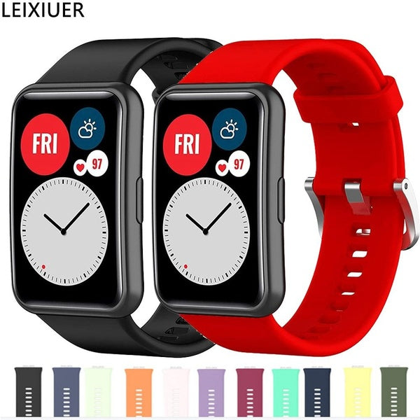 YuiYuKa Silicone Band For Huawei Watch FIT Strap Smart Watch Accessories Replacement Wristband Bracelet Matron Inn