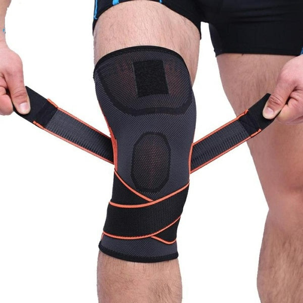 1pc Sports Safety Knee Pads Brace Gym Weight Lifting Knee Wraps Bandage Straps Guard Compression Pad Sleeve Sport Protection