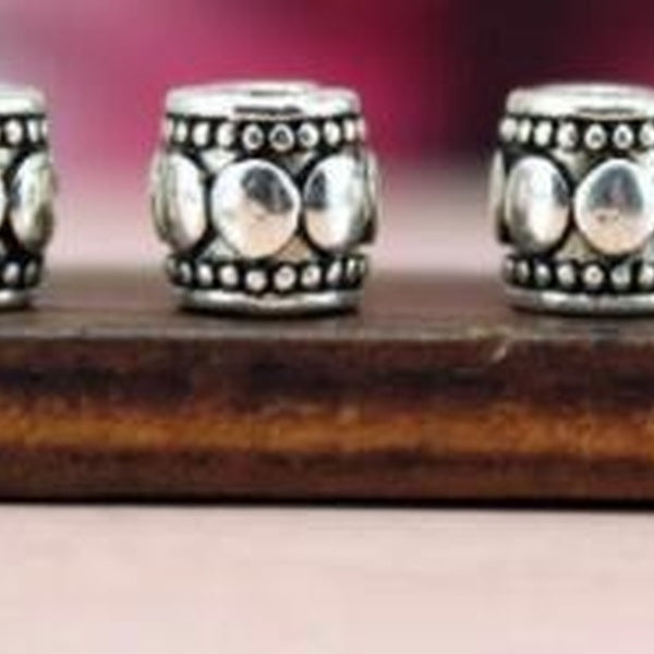 20 pcs-lot 7mm grand trou motif métal alliage entretoise perles trou perles plates perles népal bouddha perles pour la fabrication de bijoux j4f3 m68