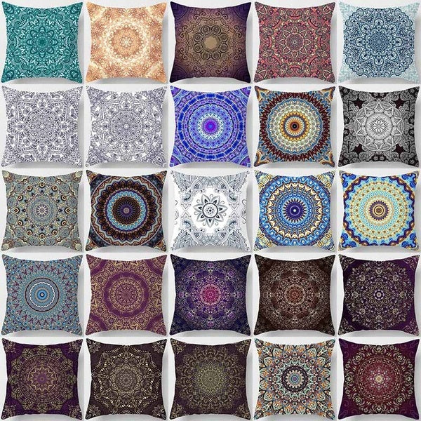 Luxury Mandala Bohemian Print Pillowcase Home Decoration (45cm * 45cm)