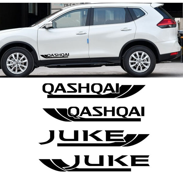 2pcs Side Door Decals Stickers For Qashqai J10 Juke Leaf Micra Sentra Patrol note