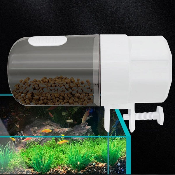 Automatic Fish Feeder Fish Tank Aquarium Electrical Plastic Timer Feeder Food Feeding Dispenser Tool Fish Feeder Timing Turtle