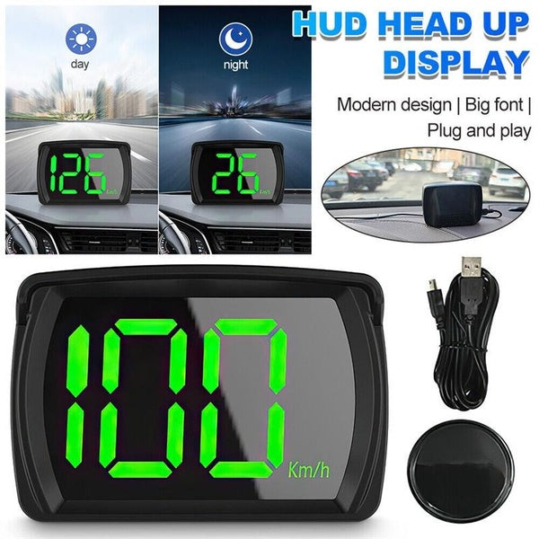 Car Digital GPS Satelite Speedometer KMH HUD Head Up Display Beidou Dual Chips Speed Meter Gauge Universal