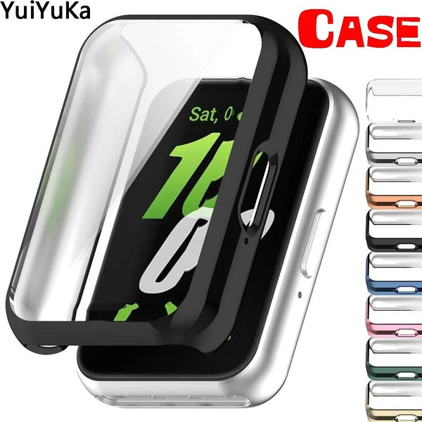 YuiYuKa TPU Case With Film for Samsung Galaxy Fit 3 All-around Soft Screen Protector Protective Cover Bumper Shell Accessories for Samsung Galaxy Fit