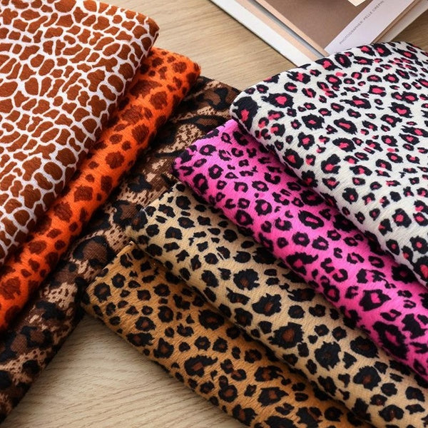 Cute Cow Tiger Zebra Print Fabrics Leopard Print DIY Sewing Fabric Soft Multi-purpose Fabrics Handmade Pillowcase Fabrics