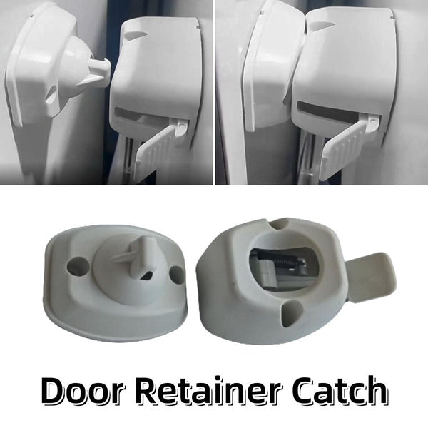 Yiyasu Store 1pc-2pcs RV Door Retainer Catch Latch Clip Holder Compartment Clamp Stop Entry Coachman Caravan Camper Motorhome Car Accessories