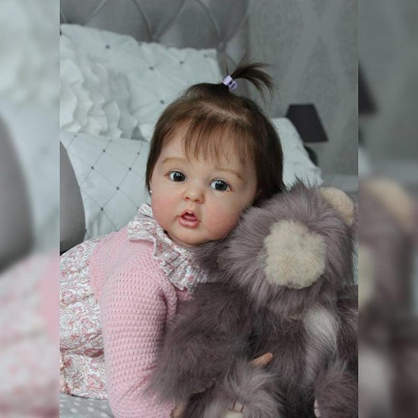 24"-60cm Silicone Toddler Doll Adorable Lifelike Baby Girl Dolls Toys