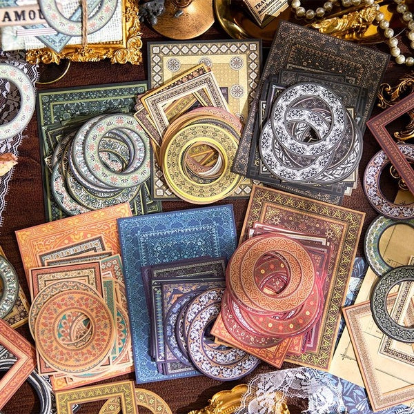 30Pcs-Pack Vintage Hollow Out Decorative Paper Material Perfect for Journaling Diy Scrapbooking Supplies