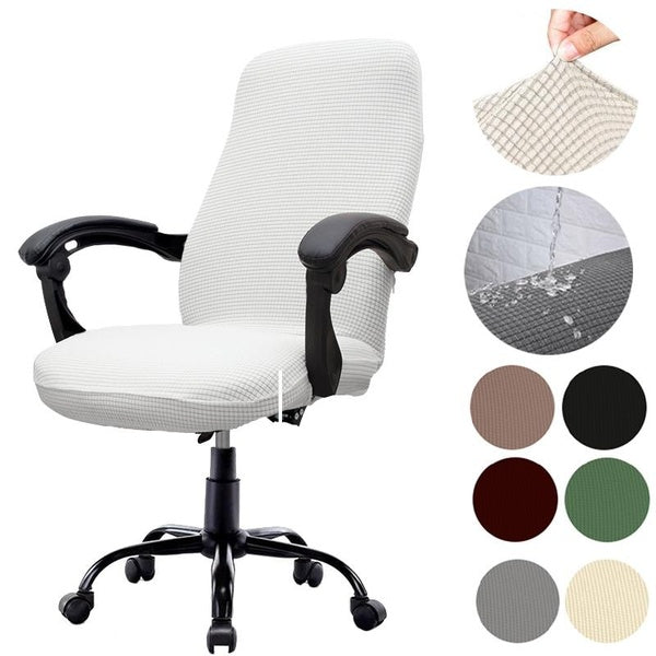 Lot de 1 à 2 housses de protection pour chaise de jeu en grain de maïs, résistantes à la poussière, réglables, en élasthanne, couleur unie, lavables