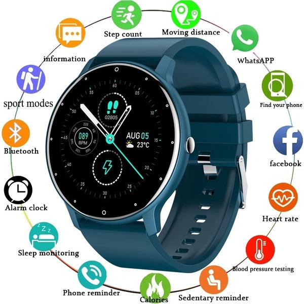 LIGE 2021 mode montre intelligente dames fréquence cardiaque pression artérielle multifonctionnel Sport montre hommes femme étanche Smartwatch femmes