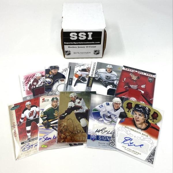 Lot of 10 New Old Hockey NHL Jersey Autograph Cards