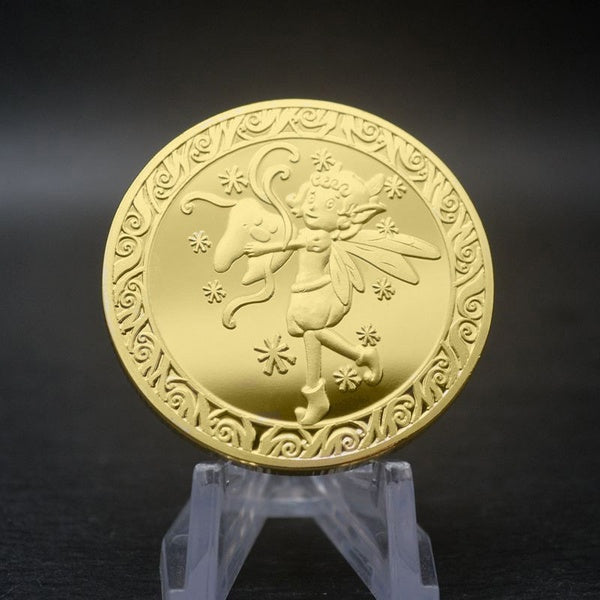 Gold-Silver Plated Coin Beaufiful Twinkle The Tooth Fairy Unicorn Gold Coin Children Baby Teeth Growth Gifts