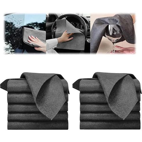 5-10pcs Thickened Magic Cleaning Cloth Streak Free Reusable Microfiber Cleaning Rag Car Cleaning Car Washing