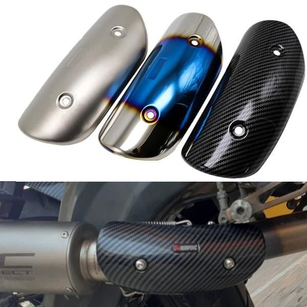 Universal Motorcycle Stainless Steel Exhaust Muffler Pipe Protector Exhaust Link Pipe Heat Shield Cover Guard